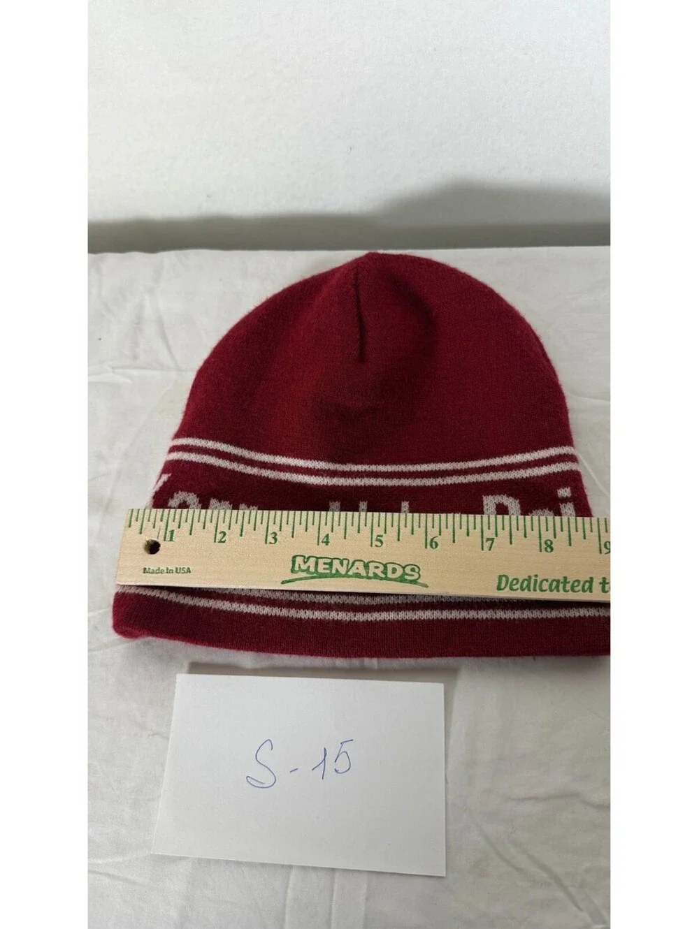 Kappa Alpha Psi Fraternity Beanie Hat Maroon White Knit Cap S-15